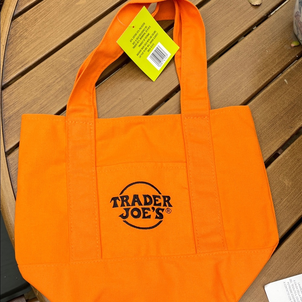Trader Joe's Orange Tote Bag